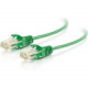 Legrand 2ft Q-Series Slim Snagless Cat 6 Unshielded (UTP) Ethernet Network Cable - Green - 2 ft Category 6 Network Cable for Network Device - First End: 1 x RJ-45 Male Network - Second End: 1 x RJ-45 Male Network - Patch Cable - Gold Plated Contact - CMR 