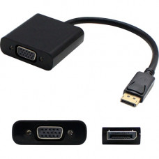 AddOn 5-Pack of 8in Lenovo 57Y4393 Compatible DisplayPort Male to VGA Female Black Adapters - 100% compatible and guaranteed to work - TAA Compliance 57Y4393-AO-5PK