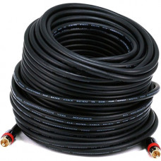 Monoprice RCA Audio/Video Cable - 100 ft RCA A/V Cable for Audio/Video Device - First End: 1 x RCA Male Audio/Video - Second End: 1 x RCA Male Audio/Video - Shielding - Gold Plated Connector 5872