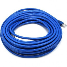 Monoprice Cat6A 26AWG STP Ethernet Network Patch Cable, 50ft Blue - 50 ft Category 6a Network Cable for Network Device - First End: 1 x RJ-45 Male Network - Second End: 1 x RJ-45 Male Network - Patch Cable - Shielding - Gold Plated Contact - Blue 5905