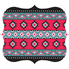 Fellowes Designer Mouse Pad - Tribal Print - Tribal Print - 8" x 9" x 0.2" Dimension - Multicolor - Skid Proof, Scratch Resistant - TAA Compliance 5919101