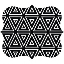 Fellowes Designer Mouse Pad - Geometric Triangles - Geometric Triangles - 8" x 9" x 0.2" Dimension - Multicolor - Skid Proof - TAA Compliance 5919201