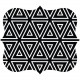 Fellowes Designer Mouse Pad - Geometric Triangles - Geometric Triangles - 8" x 9" x 0.2" Dimension - Multicolor - Skid Proof - TAA Compliance 5919201