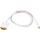 Monoprice 6ft 32AWG Mini DisplayPort to DVI Cable - White - 6 ft DVI/Mini DisplayPort A/V Cable for Audio Device, Video Device, TV, Monitor - First End: 1 x Mini Displayport Male Digital Audio/Video - Second End: 1 x DVI Male Video - Shielding - White 599