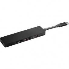 HP ENVY USB-C Hub - for Notebook - 90 W - USB Type C - 3 x USB Ports - USB Type-C - HDMI - Wired 5LX63AA#ABL