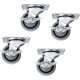 Middle Atlantic Products Set of 4 Locking Fine Floor Casters 5WLR
