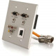 C2g RapidRun Faceplate - 1-gang - 2 x Mini-phone Port(s) - 3 x RCA Port(s) - 2 x VGA Port(s) 60034