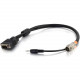 C2g 1.5ft RapidRun VGA (HD15) + 3.5mm Flying Lead - 1.50 ft Mini-phone/Proprietary/VGA A/V Cable for Audio/Video Device, Projector, Notebook, Interactive Whiteboard - First End: 1 x HD-15 Male VGA - Second End: 1 x Mini-phone Male Stereo Audio, Second End