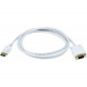 Monoprice 6ft 28AWG DisplayPort to VGA Cable - White - 6 ft DisplayPort/VGA A/V Cable for Audio/Video Device, HDTV, Monitor - First End: 1 x DisplayPort Male Digital Audio/Video - Second End: 1 x HD-15 Male VGA - Shielding - Gold, Tin Plated Connector - W