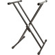 Monoprice Double X-Frame Keyboard Stand - 110 lb Load Capacity - 38" Height - Steel 602220