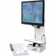Ergotron StyleView Lift for Monitor, Keyboard, Mouse, Scanner - 24" Screen Support - 33 lb Load Capacity - White 61-080-062