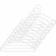 Whitmor Hanger - 10 Hangers - for Clothes, Closet, Laundry Room - Polypropylene, Plastic - White - 10 / Pack 6345-8701-10-WHT