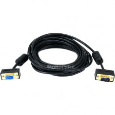 Monoprice VGA Video Cable - 15 ft VGA Video Cable for Video Device, Monitor - First End: 1 x HD-15 Male VGA - Second End: 1 x HD-15 Female VGA - Gold Plated Connector 6372