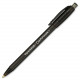 Newell Rubbermaid Paper Mate Comfort Mate Retractable Pens - Fine Pen Point - Black - Rubber Barrel - 12 / Dozen - TAA Compliance 6380187
