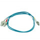 Monoprice 10Gb Fiber Optic Cable, LC/SC, Multi Mode, Duplex - 1 Meter (50/125 Type) - Aqua - 3.28 ft Fiber Optic Network Cable for Network Device - First End: 2 x LC Network - Male - Second End: 2 x Network - Male - Aqua 6390
