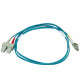 Monoprice 10Gb Fiber Optic Cable, LC/SC, Multi Mode, Duplex - 1 Meter (50/125 Type) - Aqua - 3.28 ft Fiber Optic Network Cable for Network Device - First End: 2 x LC Network - Male - Second End: 2 x Network - Male - Aqua 6390