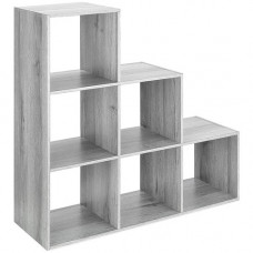 Whitmor Storage Rack - 6 Compartment(s) - Gray 6422-9496-WGY