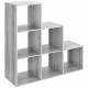 Whitmor Storage Rack - 6 Compartment(s) - Gray 6422-9496-WGY