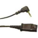 Plantronics QD-N1 Headset Adapter - Quick Disconnect, Sub-mini phone Male - TAA Compliance 65287-01