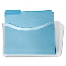 Rubbermaid Single Unbreakable Letter Wall Files - 1 Pocket(s) - 6.6" Height x 13.7" Width x 3.1" Depth - Wall Mountable - Clear - Polycarbonate - 1 / Each - TAA Compliance 65972ROS