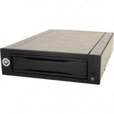 CRU Data Express DX115 DC Drive Enclosure - Black - 1 x 2.5"/3.5" Bay - RoHS, WEEE Compliance 6600-6500-0500