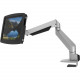 Compulocks Space Reach Desk Mount for Tablet - Silver, Black - 10.5" Screen Support - 100 x 100 VESA Standard 660REACH510GOSB