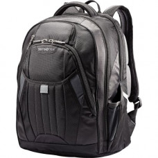 Samsonite Tectonic 2 Carrying Case (Backpack) for 17" Notebook - Black - Shock Resistant Interior, Slip Resistant Shoulder Strap - Poly Ballistic, Tricot Interior - Shoulder Strap, Handle - 18" Height x 13.3" Width x 8.6" Depth 66303-1