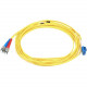 Monoprice Fiber Optic Cable, LC/ST, Single Mode, Duplex - 5 meter (9/125 Type) - Yellow - 16.40 ft Fiber Optic Network Cable for Network Device - First End: 2 x LC Male Network - Second End: 2 x ST Male Network - 9/125 &micro;m - Yellow 6842