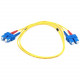 Monoprice Fiber Optic Cable, SC/SC, Single Mode, Duplex - 1 meter (9/125 Type) - Yellow - 3.28 ft Fiber Optic Network Cable for Network Device - First End: 2 x SC Male Network - Second End: 2 x SC Male Network - 9/125 &micro;m - Yellow 6843