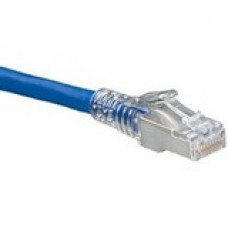 Leviton Atlas-X1 Cat. 6a Patch Network Cable - 5 ft Category 6a Network Cable for Network Device - First End: 1 x RJ-45 Male Network - Second End: 1 x RJ-45 Male Network - 10 Gbit/s - Patch Cable - Shielding - 26 AWG - Blue 6AS10-05L