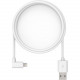 Compulocks 6ft 2.0 USB-A to 90-Degree Lightning Cable - 6 ft Lightning/USB Data Transfer Cable for Tablet, Smartphone - First End: 1 x Type A Male USB - Second End: 1 x Lightning Male Proprietary Connector - White - TAA Compliance 6FT90DLTNGW