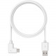 Compulocks 6ft Charge & Data USB-C to USB-C 90-Degree Cable - 6 ft USB-C Data Transfer Cable for Tablet, Smartphone - First End: 1 x Type C Male USB - Second End: 1 x Type C Male USB - White 6FTALLUSBC