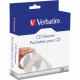 Verbatim CD/DVD Paper Sleeves with Clear Window - 50pk Box - Sleeve - Paper 70126
