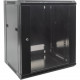 Intellinet Network Solutions 19 Inch Wallmount Cabinet, 9U, 17.7 Inch (450 mm) Depth, Black, Flatpack - Maximum Static Load of 132 lbs (60 kg) 711777