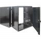 Intellinet Network Solutions 19 Inch Double Section Wallmount Cabinet, 9U, 21.7 Inch (550 mm) Depth, 9U, Assembled, Black - Maximum Static Load of 66 lbs (30 kg) 711845