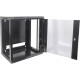 Intellinet Network Solutions 19 Inch Wallmount Cabinet, 12U, 17.7 Inch (450 mm) Depth, Black, Flatpack - Maximum Static Load of 132 lbs (60 kg) 711869