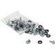 Intellinet Network Solutions M6 Cage Nut Set for Server, Rack or Cabinet, Includes Cage Nuts, Screws and Plastic Washers, 20 Pieces Each - Bag 712194
