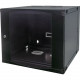Intellinet Network Solutions 19 Inch Double Section Wallmount Cabinet, 6U, 23.62 Inch (600 mm) Depth, Flatpacked, Black - Maximum Static Load of 66 lbs (30 kg) 713825