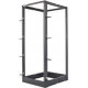 Intellinet Network Solutions 19 Inch 4 Post Open Frame Rack, 26U, Adjustable Depth From 22 to 40 In. (55.88 to 101.6 cm), Black, Flatpack - Option to Use Castors, Feet or Bolt to Floor" 714242