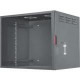 Intellinet Network Solutions 19 Inch Secure Wallmount Cabinet, 6U, 17.7 Inch (450 mm) Depth, 6U, Black, Assembled - Serialized Keys, Steel Door with Two-Bolt Security" 714433