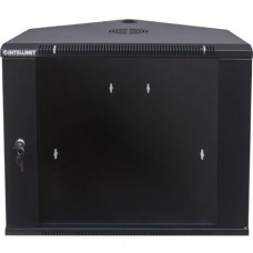 Intellinet Network Solutions 19 Inch Corner Wallmount Cabinet, 6U, 23.62 Inch (600 mm) Depth, Black, Assembled - Maximum Static Load of 132 lbs (60 kg) 714723