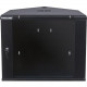 Intellinet Network Solutions 19 Inch Corner Wallmount Cabinet, 6U, 23.62 Inch (600 mm) Depth, Black, Assembled - Maximum Static Load of 132 lbs (60 kg) 714723