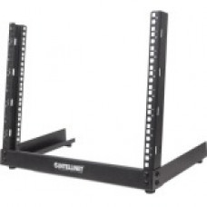 Intellinet Network Solutions 19 Inch Desktop Open Frame Rack, 12U, Black, Flatpack - Four Supporting Feet 714747