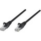 Intellinet Network Solutions Cat5e UTP Network Patch Cable, 1 ft (0.3 m), Black - RJ45 Male / RJ45 Male 736091