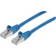 Intellinet Cat6a S/FTP Patch Cable, 14 ft., Blue - 14 ft Category 6a Network Cable for Network Device, Modem, Router - First End: 1 x RJ-45 Network - Male - Second End: 1 x RJ-45 Network - Male - 10 Gbit/s - Patch Cable - Shielding - Gold Plated Contact -