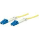 Intellinet Network Solutions Fiber Optic Patch Cable, LC/LC, OS2, 9/125, Single-Mode, Duplex, Yellow, 7 ft (2 m) - LSZH Jacket Material 750004