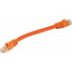 Monoprice Cat6 24AWG UTP Ethernet Network Patch Cable, 6-inch Orange - 6" Category 6 Network Cable for Network Device - First End: 1 x RJ-45 Network - Male - Second End: 1 x RJ-45 Network - Male - Patch Cable - Gold Plated Contact - 24 AWG - Orange 7