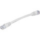 Monoprice Cat6 24AWG UTP Ethernet Network Patch Cable, 6-inch White - 6" Category 6 Network Cable for Network Device - First End: 1 x RJ-45 Male Network - Second End: 1 x RJ-45 Male Network - Patch Cable - Gold Plated Contact - White 7506