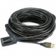 Monoprice USB Data Transfer Cable - 49 ft USB Data Transfer Cable for Camera, Printer, Webcam, Keyboard/Mouse - First End: 1 x Male USB - Second End: 1 x Type A Female USB - Extension Cable 7532