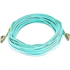 Monoprice Fiber Optic Duplex Network Cable - 49.21 ft Fiber Optic Network Cable for Network Device - First End: 2 x LC Male Network - Second End: 2 x LC Male Network - 1.25 GB/s - 50/125 &micro;m - Aqua, Blue 7622